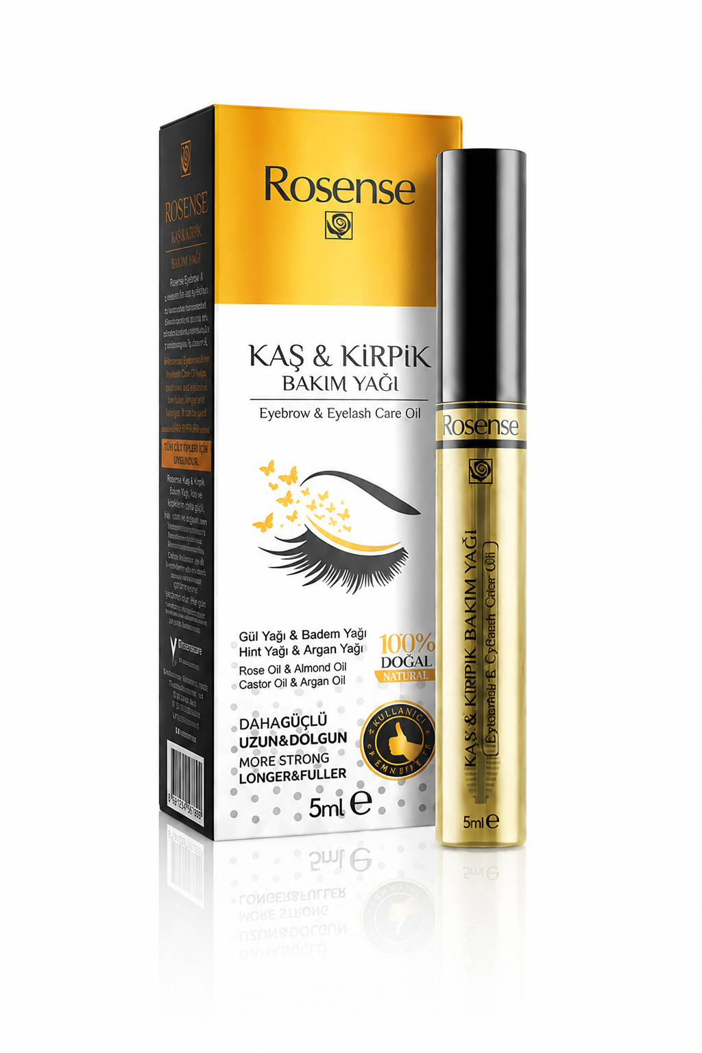 019 Rosense Eyebrow & Eyelash Care Oil – 5ml - Image 2